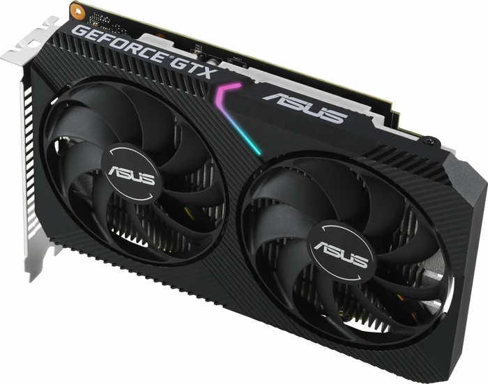 ASUS Dual GeForce GTX 1650 Mini, DUAL-GTX1650-4GD6-MINI, 4GB GDDR6, DVI, HDMI, DP
