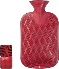 Fashy Wärmflasche Wellenkaro-Halblamelle cranberry