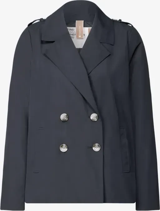 Street One Doppelreihiger Trenchcoat Jacke gravity blue (Damen)