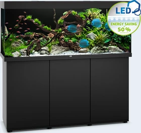Juwel Rio 450 LED Aquarium-Set mit Unterschrank, schwarz/schwarz, 450l