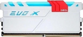 GeIL EVO X weiß/rot UDIMM 16GB, DDR4-2400, CL16-16-16-36