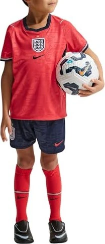 Nike FIFA WM 2026 England Auswärtsausrüstung speed red/obsidian/white (Junior)