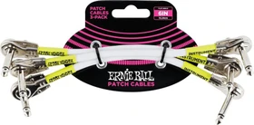 Ernie Ball 6" Angle/Flat Angle Patch Cable 3-Pack White