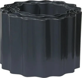 Bellissa Stahl Rasenkante Welle anthrazit 14x5000cm