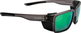 Swiss Eye Peak crystal grey matt-black/green polarized-green revo
