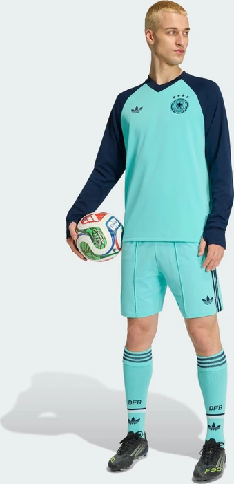 adidas FIFA WM 2026 Deutschland Auswärts Aufwärmshirt langarm flash aqua (Herren)