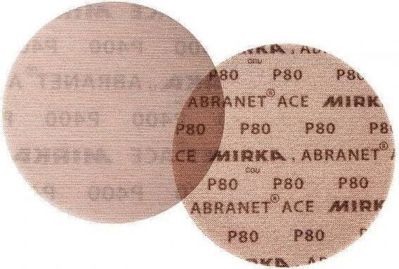 Mirka Abranet ACE Grip Gewebeschleifblatt K80, 77mm, 50 Stück