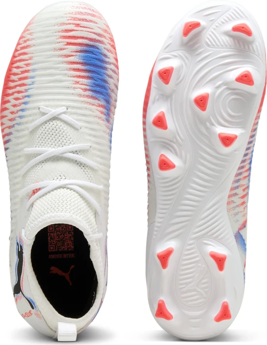 Puma Future 8 Match FG/AG puma white/puma black/glowing red (Junior)
