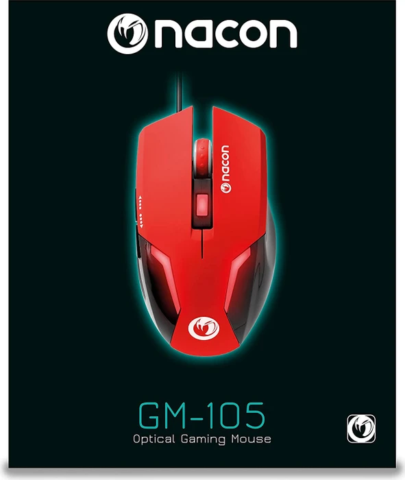 Nacon GM-105 Gaming Mouse rot/schwarz, USB