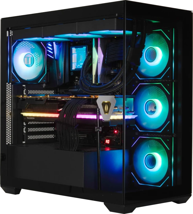 BitFenix CETO Black, 4A, Lüfter LED ARGB, Glasfenster