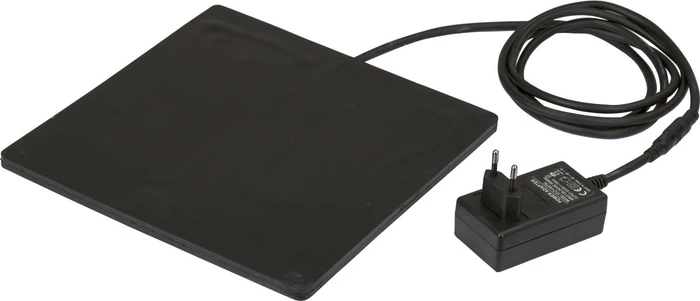 Kerbl Gummiheizplatte für Kleintiere und Geflügel, 18W, schwarz