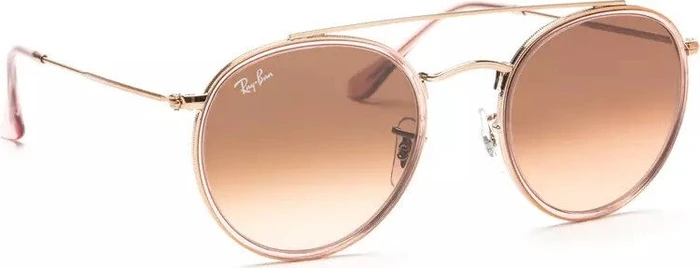 Ray-Ban Round Double Bridge bronze copper/brown gradient