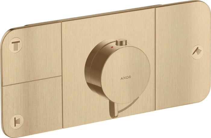 Hansgrohe Axor One Thermostat mit 3 Ventilen brushed bronze