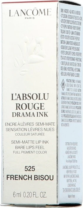 Lancôme L'Absolu Rouge Drama Ink Lippenstift 525 french bisou, 6ml