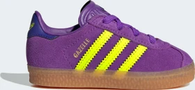 adidas Gazelle Comfort Closure Elastic Laces active purple/solar yellow/collegiate purple (Junior)