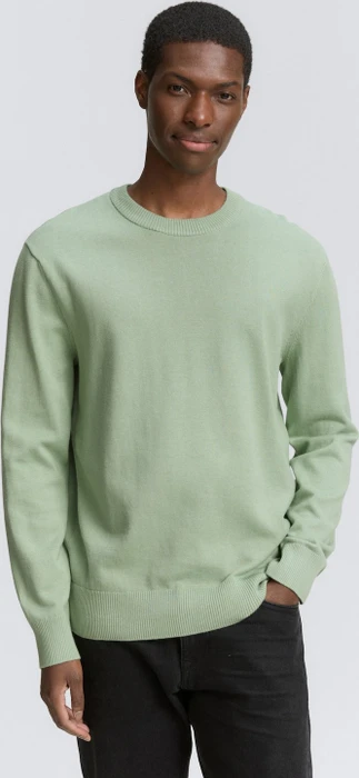 Tom Tailor Basic Strickpullover fresh mint green (Herren)