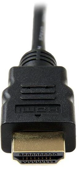 StarTech High Speed mit Ethernet HDMI 1.4 Kabel Typ-A/Typ-D Micro schwarz, 0.5m