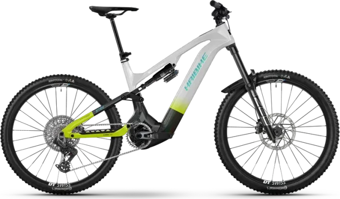 Haibike Hybe CF 11 sparkling white/splatter black/radiant green glossy