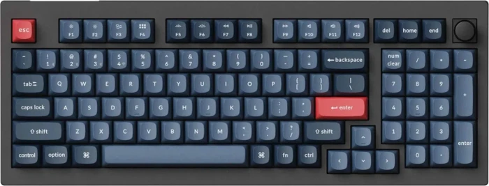 Keychron V5 Max, Carbon Black, 96%, LEDs RGB, hot-swap, Gateron Jupiter RED, USB/Bluetooth, US