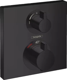 Hansgrohe Ecostat Square Thermostat Unterputz für 2 Verbraucher mattschwarz