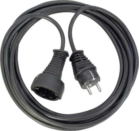 Brennenstuhl Verlängerungskabel IP20 schwarz H05VV-F 3G1.5, 2m