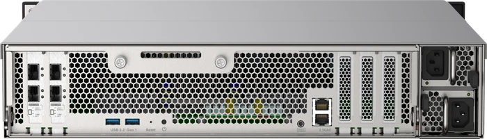 QNAP QuTS hero TS-h2490FU-7302P-64G, 64GB RAM reg ECC, 4x SFP28 25Gb/s, 2x RJ-45 2.5GBase-T, 2HE