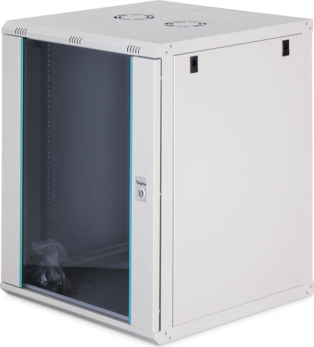 Digitus Dynamic-N Serie 19" Wandgehäuse 16HE, unmontiert, Sicherheitsglastür, IP2X, RAL 7035, 600mm tief