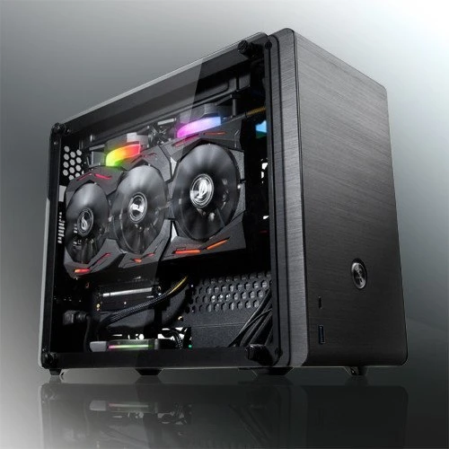 Raijintek Ophion Evo, schwarz, Glasfenster, Mini-ITX