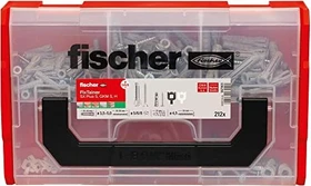 fischer FixTainer SX Plus Schrauben/Dübel-Sortiment inkl. L-Boxx, 212 Stück