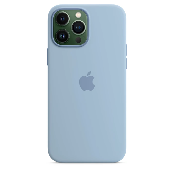Apple Silikon Case mit MagSafe für iPhone 13 Pro Max dunstblau