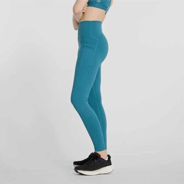 New Balance Sleek Pocket High Rise 27" Legging Hose lang terrarium (Damen)