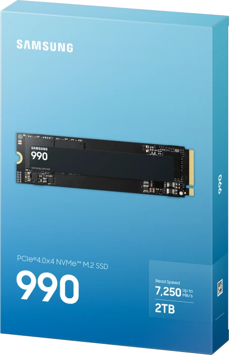 Samsung SSD 990 2TB, M.2 2280 / M-Key / PCIe 4.0 x4