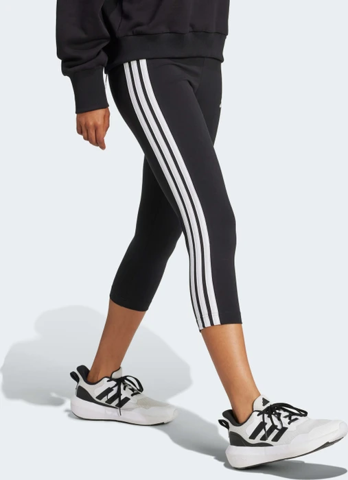 adidas Essentials 3-Streifen Leggings Hose 3/4 schwarz (Damen)