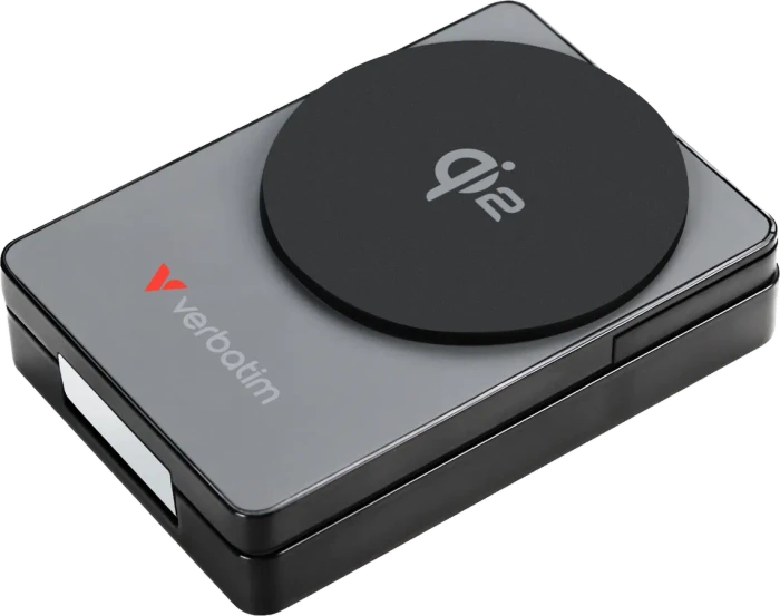 Verbatim Charge 'n' Go Qi2 Power Bank 5000mAh grau