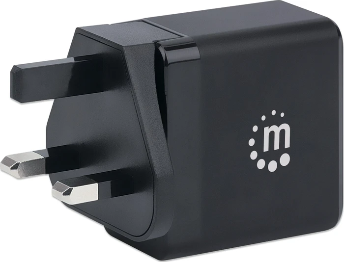 Manhattan GaN Power Delivery USB-Ladegerät 65W schwarz