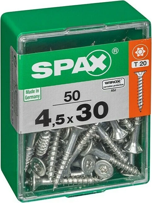 Spax WIROX A9J 4CUT T-STAR plus T20 Universalschraube, 4.5x30mm, 50 Stück