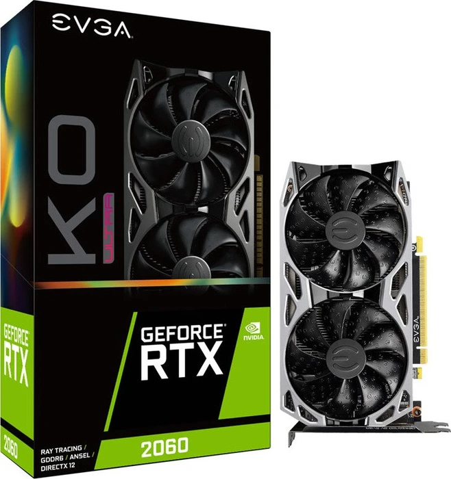 EVGA GeForce RTX 2060 KO Ultra Gaming, 6GB GDDR6, DVI, HDMI, DP
