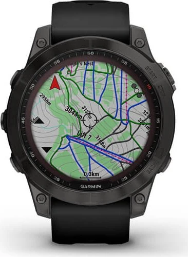 Garmin Fenix 7 Sapphire Solar silber/schwarz