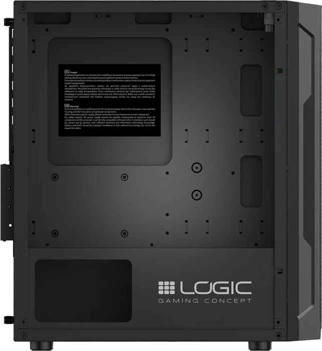 Logic Concept Aramis ARGB Mini Black, Glasfenster