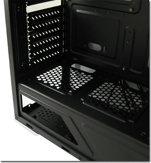 LC-Power Gaming 988W Blue Typhoon, Acrylfenster