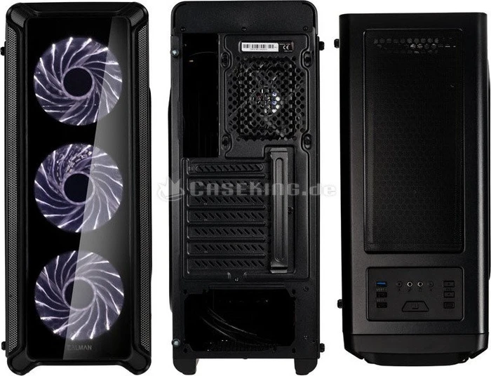 Zalman i3edge, schwarz, Acrylfenster