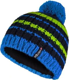 Trollkids Hafjell Bobble Mütze vivid blue (Junior)