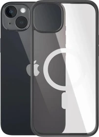 PanzerGlass Clear Case MagSafe AntiBacterial Black Edition für Apple iPhone 14 Plus schwarz/transparent