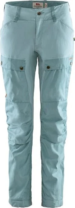 Fjällräven Keb Trousers Curved Regular Hose lang clay blue/mineral blue (Damen)