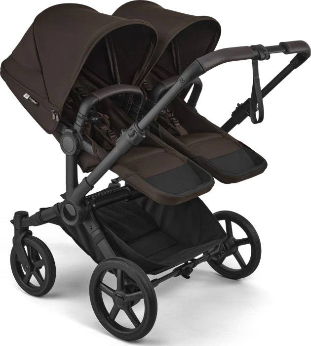 Bugaboo Donkey 6 Twin Gestell schwarz cocoa brown