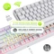 RK Royal Kludge RK87 Wireless TKL, LEDs RGB, weiß, RK BROWN, USB, US Vorschaubild
