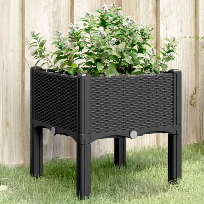 vidaXL Pflanzkasten 40x42cm schwarz (367888)