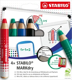 STABILO MARKdry Etui sortiert, 4er-Set
