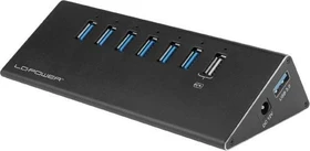 LC-Power USB-Hub, 6x USB-A 3.0, USB-A 3.0 [Buchse] (LC-HUB-ALU-2B-7)