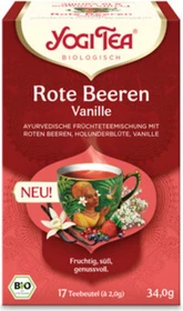 Yogi Tea Rote Beeren Vanille Tee Beutel,    17 Stück